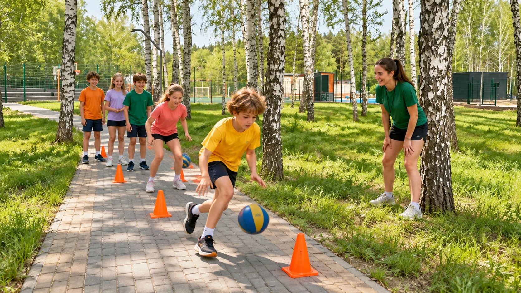 Визуализация занятия на территории СВС: Спортивные игры
